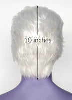 Critical Role Essek Thelyss White Wavy Lace Front Synthetic Men's Wig LF6176