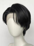 Jujutsu Kaisen Yuta Okkotsu Jet Black Straight Lace Front Synthetic Men's Wig LF6179