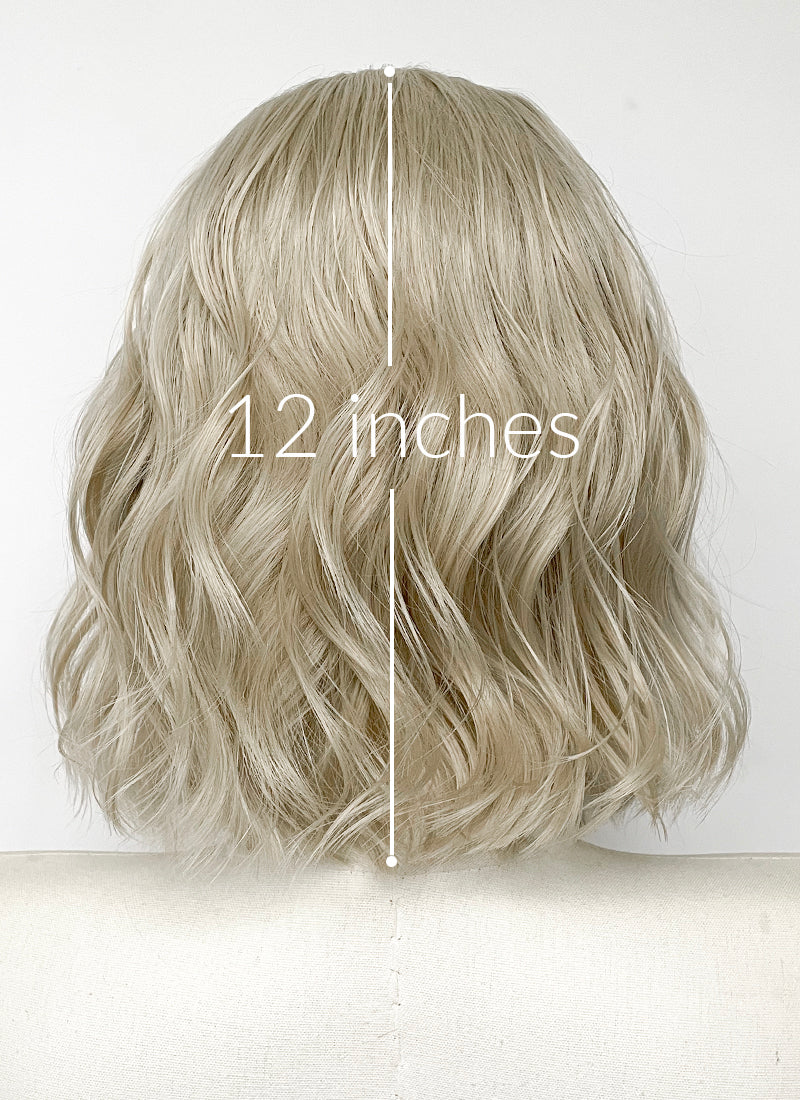 Resident Evil Requiem Grace Ashcrof Ash Blonde With Brown Roots Wavy Lace Front Synthetic Hair Wig LF6181