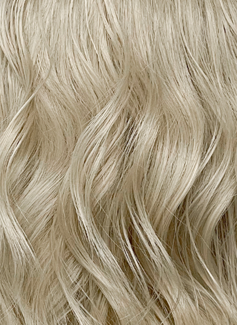 Resident Evil Requiem Grace Ashcrof Ash Blonde With Brown Roots Wavy Lace Front Synthetic Hair Wig LF6181