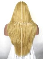 JoJo's Bizarre Adventure STEEL BALL RUN Gyro Zeppeli Blonde Straight Lace Front Synthetic Men's Wig LF6183