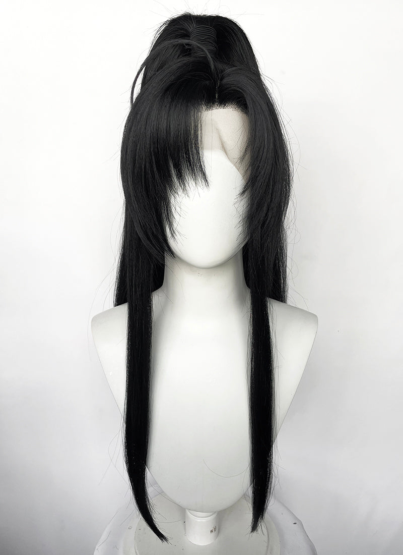 Mo Dao Zu Shi Grandmaster of Demonic Cultivation Wei Wuxian Jet Black Ponytail Lace Front Wig LF6184