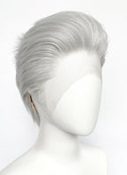 Devil May Cry Vergil Straight Silver Grey Lace Front Synthetic Men's Wig LF6192