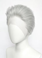 Devil May Cry Vergil Straight Silver Grey Lace Front Synthetic Men's Wig LF6192
