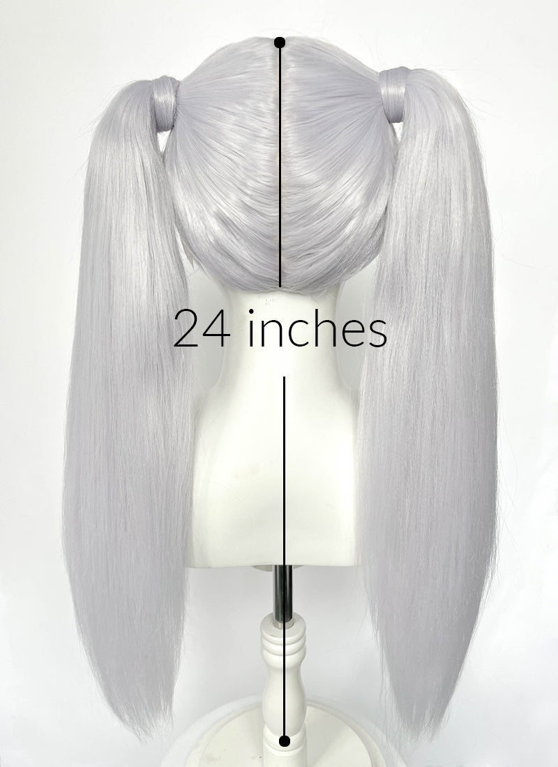 Frieren: Beyond Journey's End Frieren Pastel Lilac Mixed Blonde Ponytail Lace Front Wig LF6195