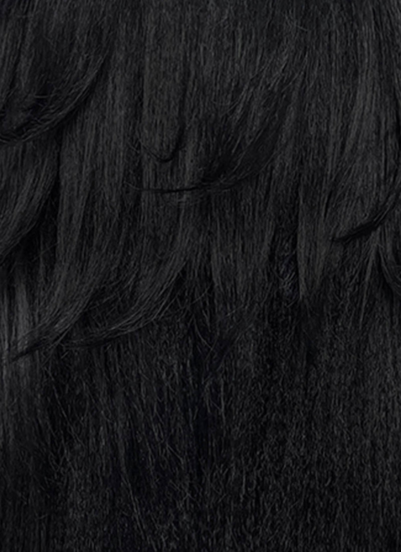 Final Fantasy Vincent Valentine Black Straight Lace Front Synthetic Men's Wig LF6198