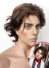 League of Legends LOL Arcane Viktor Wavy Brunette Lace Front Synthetic Men's Wig LF8009