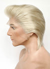 Pastel Ash Blonde Straight Slicked Back Lace Front Synthetic Men's Wig LF8037