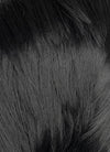 Black With Silver White Straight Lace Front Synthetic Wig LF8041