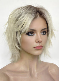 The New Avengers Thunderbolts Yelena Belova Black Widow Blonde With Dark Roots Wavy Lace Front Synthetic Wig LF8046