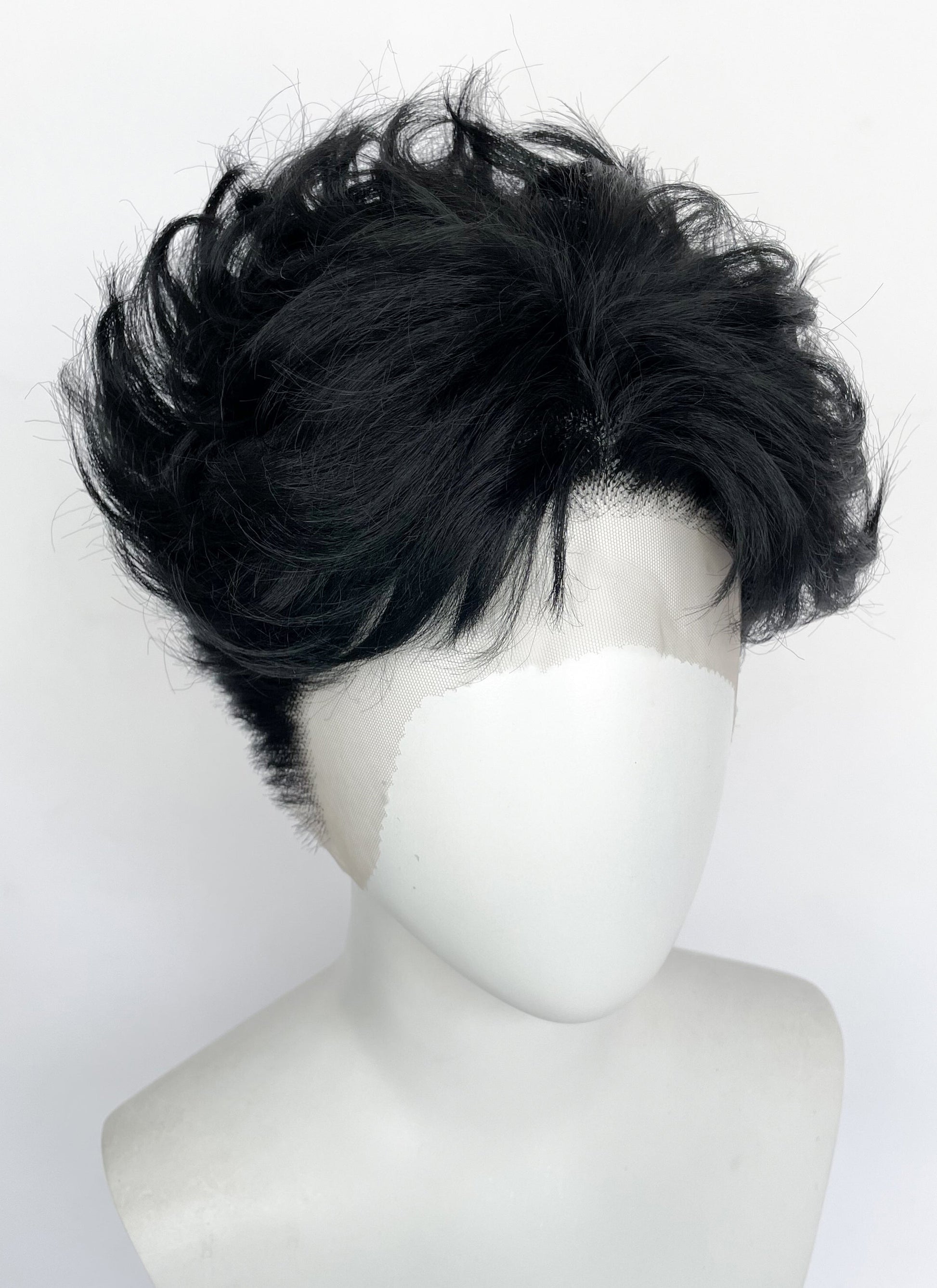 DAN DA DAN Ken Takakura Okarun Black Wavy Lace Front Synthetic Men's Wig LF8063