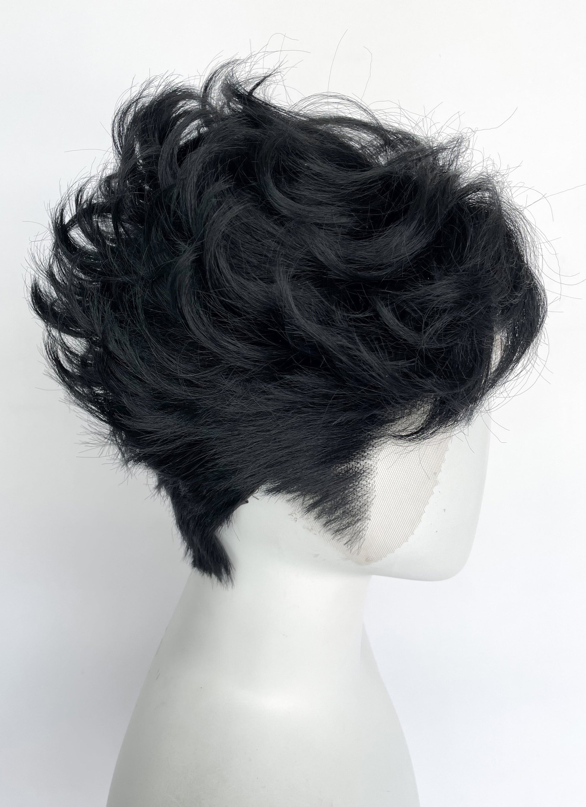 DAN DA DAN Ken Takakura Okarun Black Wavy Lace Front Synthetic Men's Wig LF8063