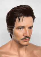 The Fantastic Four Mister Fantastic Reed Richards Black Mixed Silver Grey Straight Lace Front Synthetic Men's Wig LF8072
