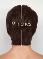 The Fantastic Four Mister Fantastic Reed Richards Black Mixed Silver Grey Straight Lace Front Synthetic Men's Wig LF8072