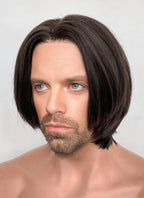 The New Avengers Thunderbolts Bucky Barnes Brunette Straight Lace Front Synthetic Men's Wig LF8080