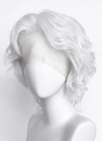 White Wavy Lace Front Synthetic Men's Wig LF8083