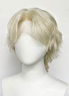 Pastel Ash Blonde Wavy Lace Front Synthetic Hair Wig LF8086