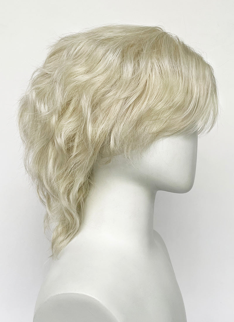 Pastel Ash Blonde Wavy Lace Front Synthetic Hair Wig LF8086