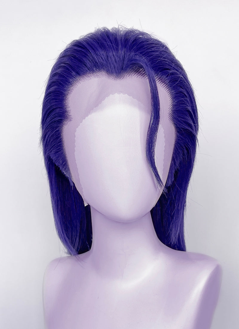 Critical Role The Mighty Nein Mollymauk Tealeaf Purplish Blue Straight Lace Front Synthetic Men's Wig LF8091