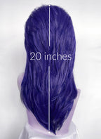 Critical Role The Mighty Nein Mollymauk Tealeaf Purplish Blue Straight Lace Front Synthetic Men's Wig LF8091