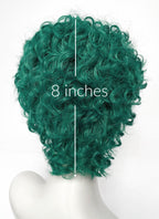 Green Curly Lace Front Synthetic Men's Wig LF8100A