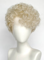 Ash Blonde Curly Lace Front Synthetic Men's Wig LF8100
