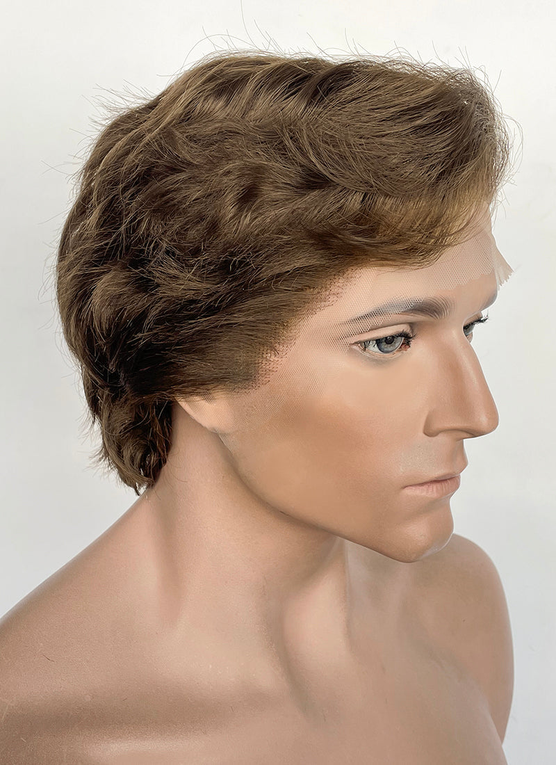 Stranger Things Henry Creel Vecna Brown Wavy Lace Front Synthetic Men's Wig LF8101