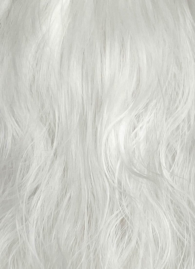 Resident Evil Selena Corey/Zombie Singer White Wavy Lace Front Synthetic Hair Wig LF8112