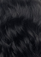 Crimson Desert Kliff Jet Black Wavy Lace Front Synthetic Men's Wig LF8113