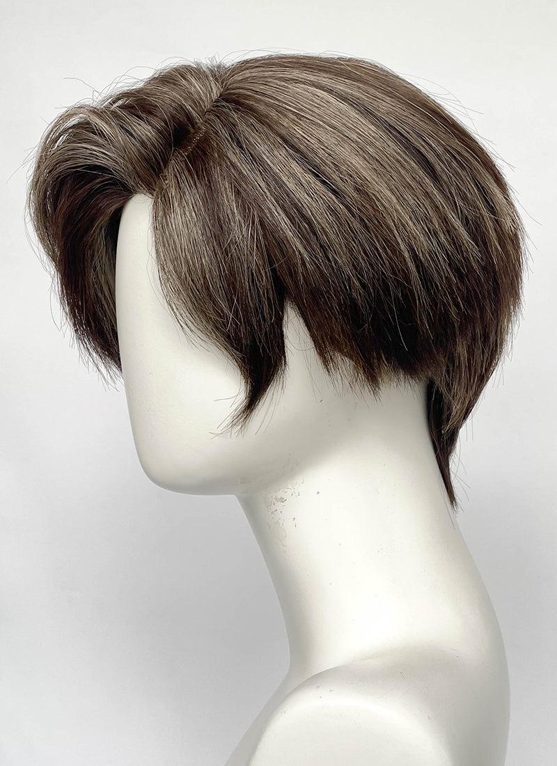 Resident Evil Requiem Leon S. Kennedy Brunette Blonde Straight Lace Front Synthetic Men's Wig LF8116
