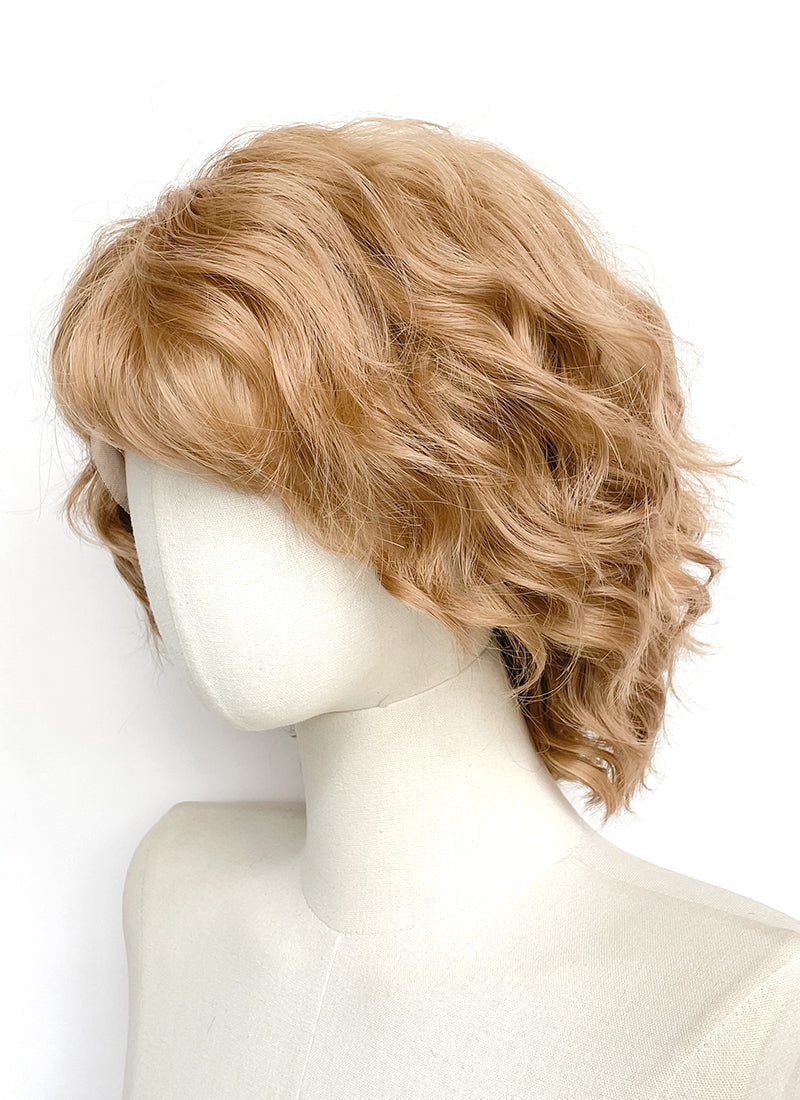 Golden Blonde Wavy Lace Front Synthetic Wig LF8125