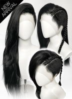 Long Lace Front Wig with Shaved Side - 3 Styles Available | Multiple Colors | Free 2 Wig Caps Included LF8126