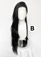 Long Lace Front Wig with Shaved Side - 3 Styles Available | Multiple Colors | Free 2 Wig Caps Included LF8126