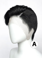 Short Lace Front Wig with Shaved Side - 2 Styles Available | Multiple Colors | Free 2 Wig Caps Included LF8127