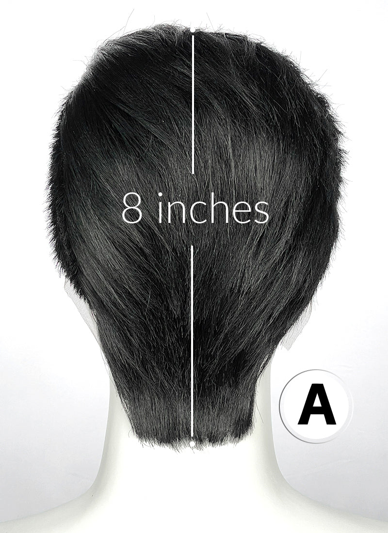 Short Lace Front Wig with Shaved Side - 2 Styles Available | Multiple Colors | Free 2 Wig Caps Included LF8127