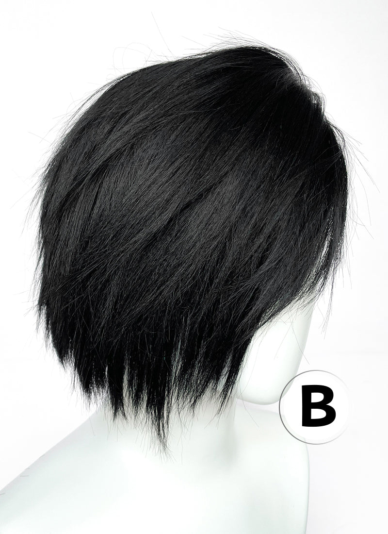 Short Lace Front Wig with Shaved Side - 2 Styles Available | Multiple Colors | Free 2 Wig Caps Included LF8127