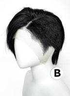Short Lace Front Wig with Shaved Side - 2 Styles Available | Multiple Colors | Free 2 Wig Caps Included LF8127