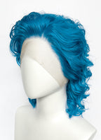 Turquoise Blue Wavy Lace Front Synthetic Men's Wig LF8129