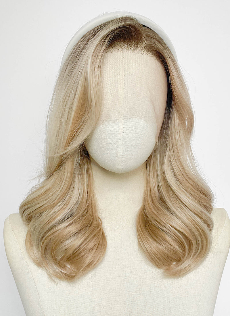 The Boys Starlight Mixed Blonde With Dark Roots Wavy 13" x 6" Lace Top Synthetic Wig LF8135