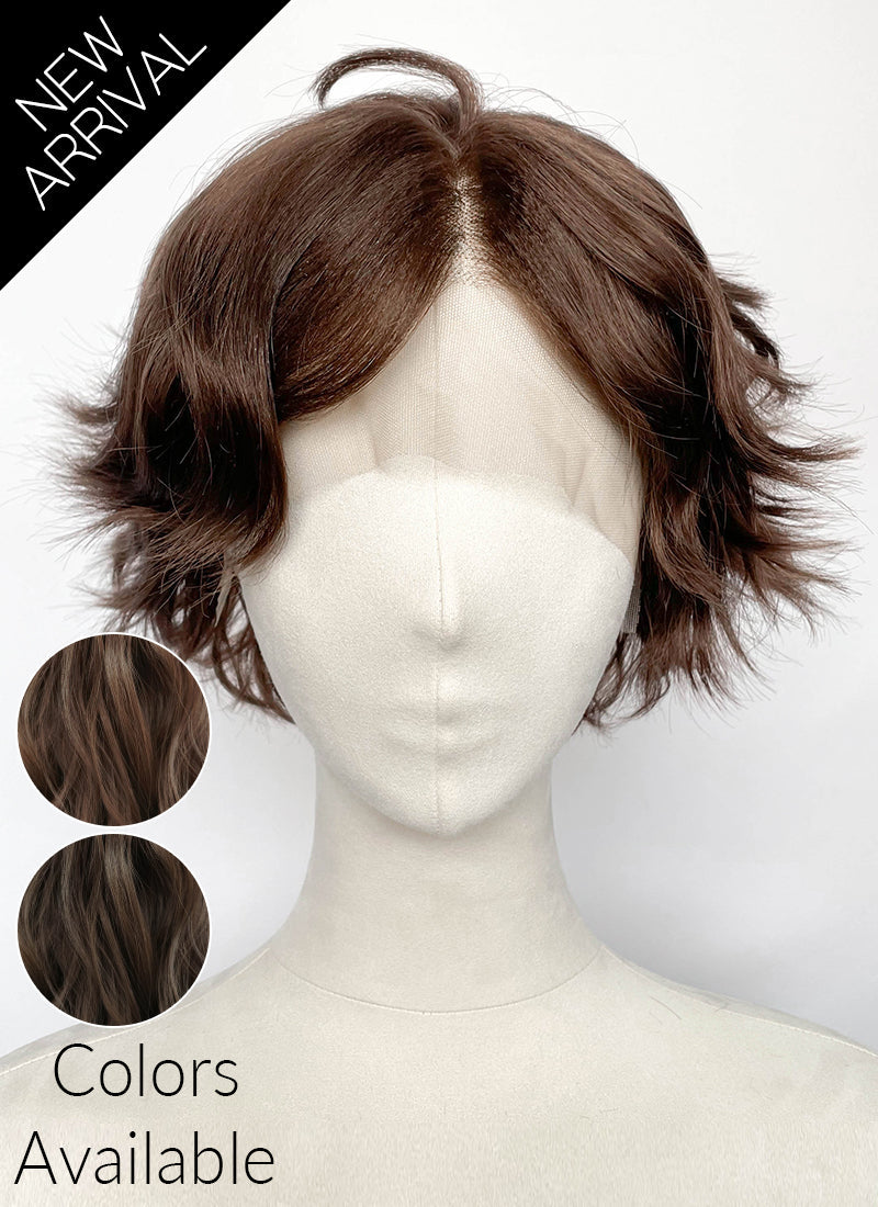 Critical Role Thimble Brown Wavy Lace Front Synthetic Wig LF8138