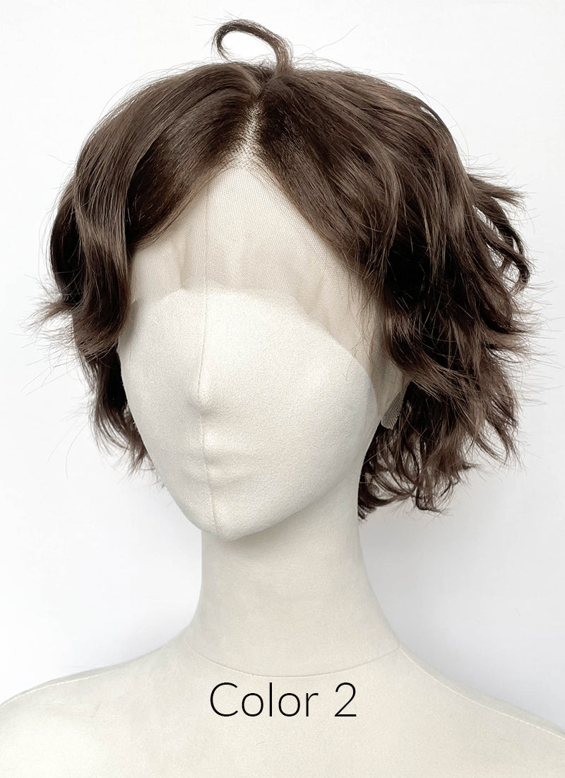 Critical Role Thimble Brown Wavy Lace Front Synthetic Wig LF8138
