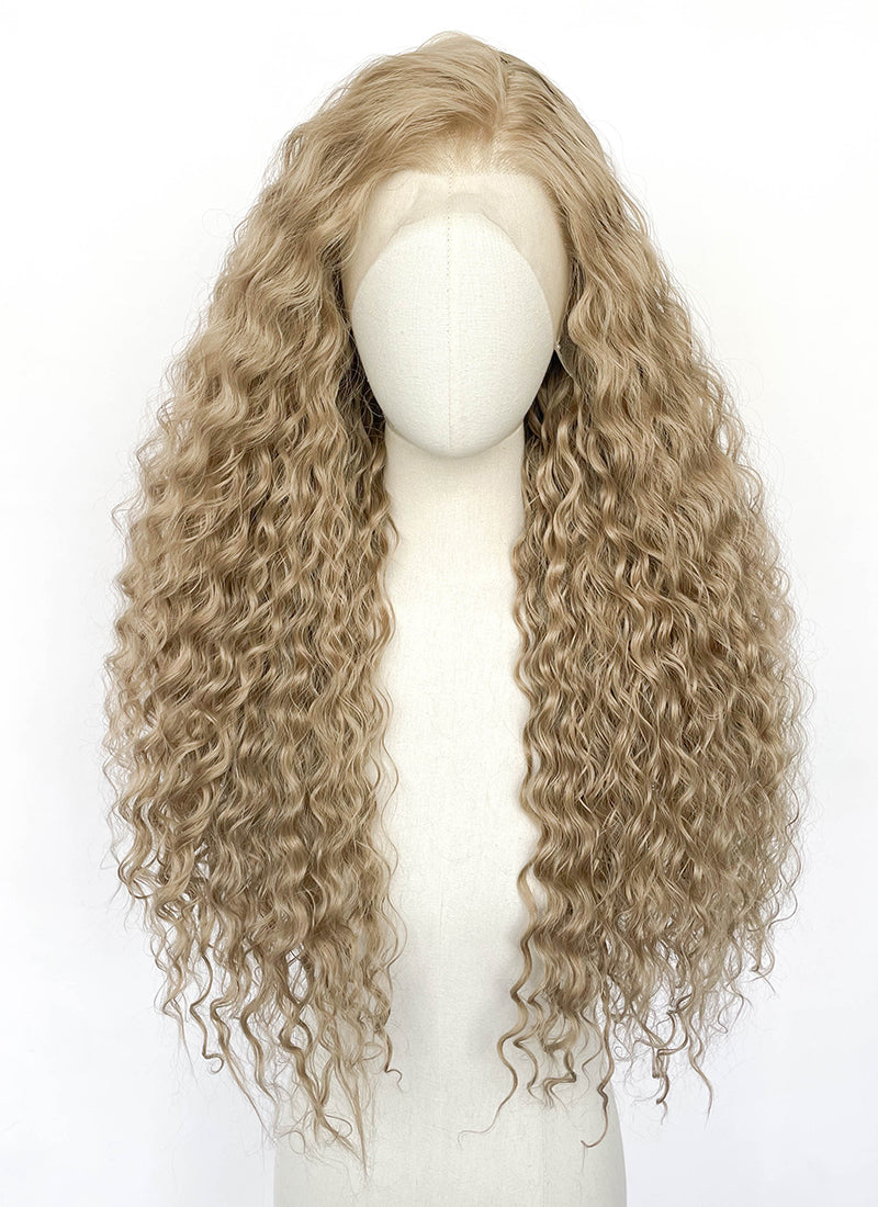 Blonde Curly Lace Front Synthetic Wig LFCS261