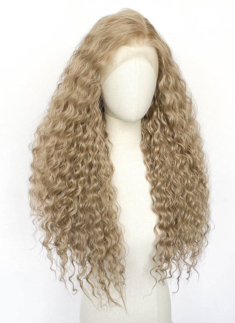 Blonde Curly Lace Front Synthetic Wig LFCS261