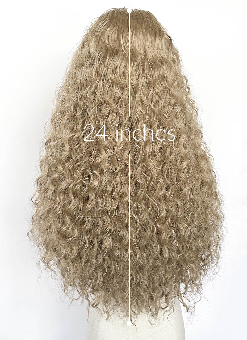 Blonde Curly Lace Front Synthetic Wig LFCS261