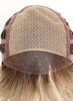 Blonde With Dark Roots Wavy Mono Top Lace Wig LFCS304