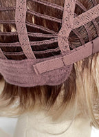 Blonde With Dark Roots Wavy Mono Top Lace Wig LFCS304