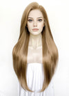 Medium Blonde Straight Lace Front Synthetic Wig LFK5575