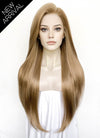 Medium Blonde Straight Lace Front Synthetic Wig LFK5575