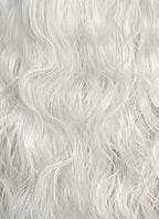 White Wavy Lace Front Synthetic Hair Men's Wig LFM001
