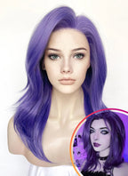 Purple Straight Lace Front Synthetic Wig LN6036